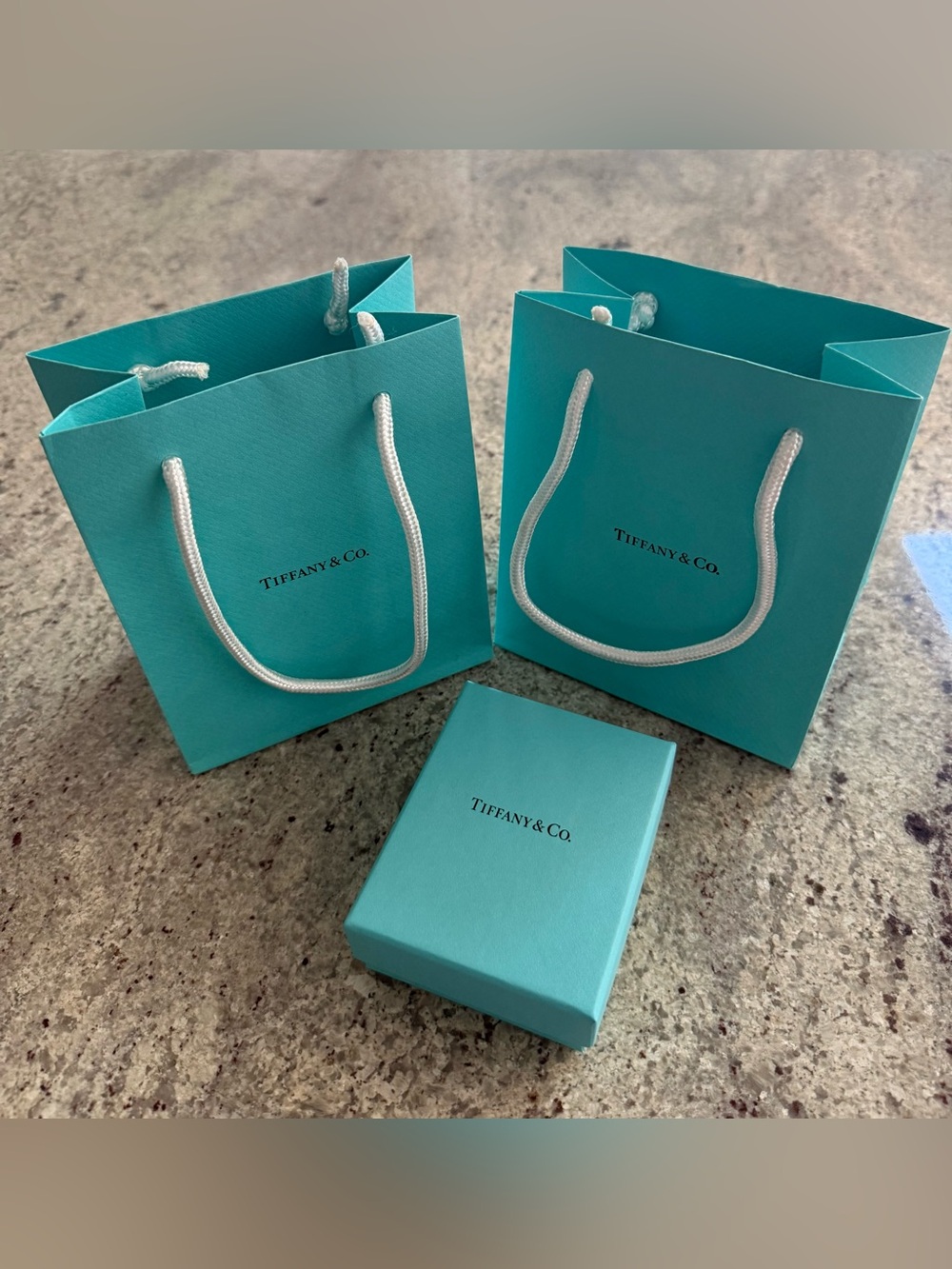 Tiffany & Co. Robin's Egg Blue Gift Bags and Box Set